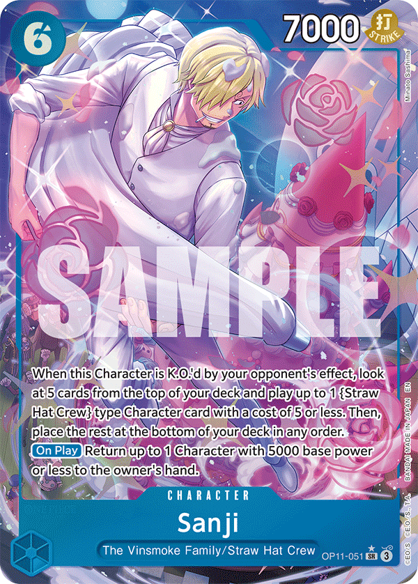 Sanji (Alternate Art) OP11-051 One Piece card