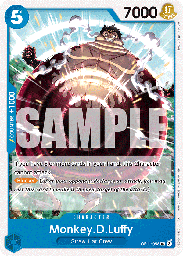 Monkey.D.Luffy (058) OP11-058 One Piece card