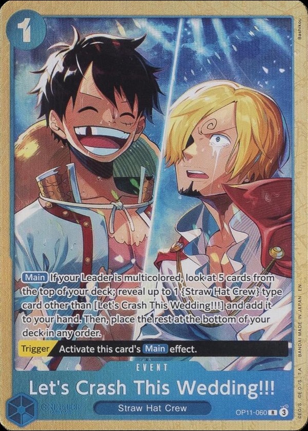 Let's Crash This Wedding!!! (Premium Card Collection -Best Selection Vol. 5-) OP11-060 One Piece card
