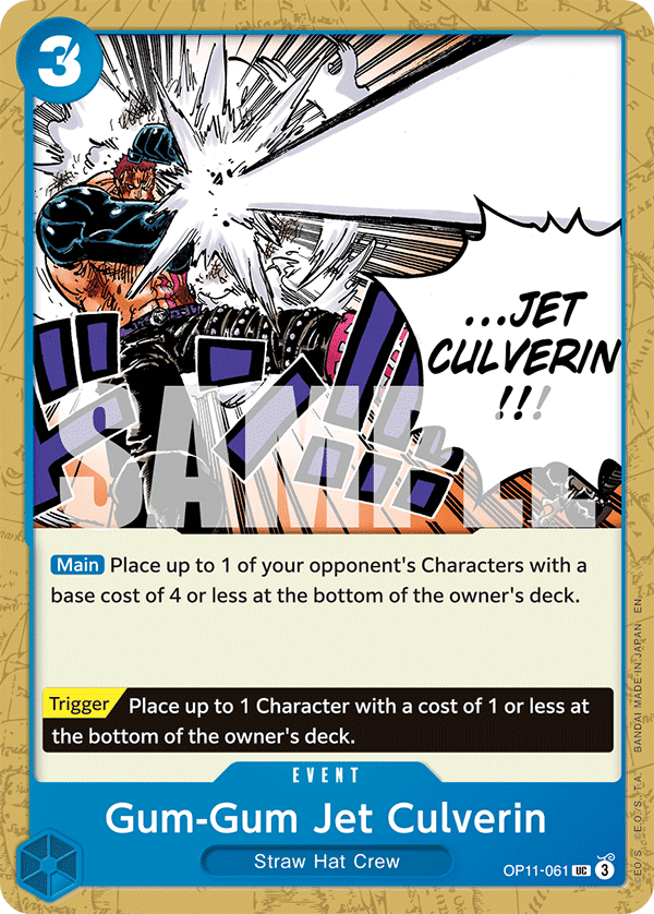 Gum-Gum Jet Culverin OP11-061 One Piece card