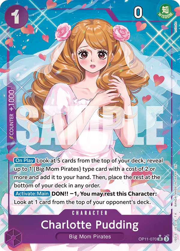 Charlotte Pudding (Alternate Art) OP11-070 One Piece card