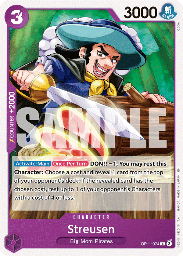 Streusen OP11-074 One Piece card