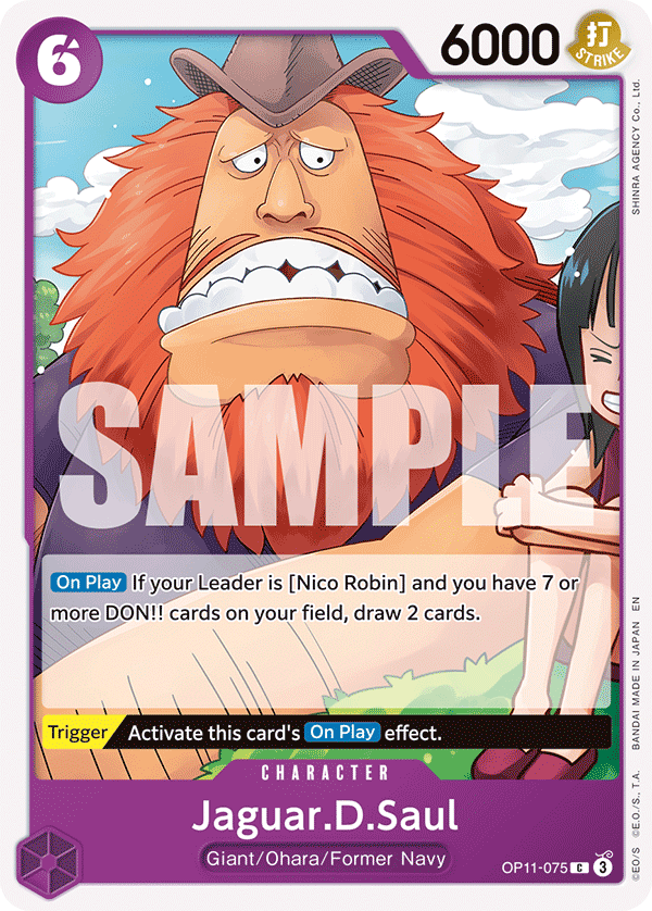 Jaguar.D.Saul OP11-075 One Piece card