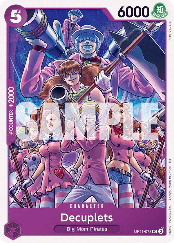 Decuplets OP11-078 One Piece card