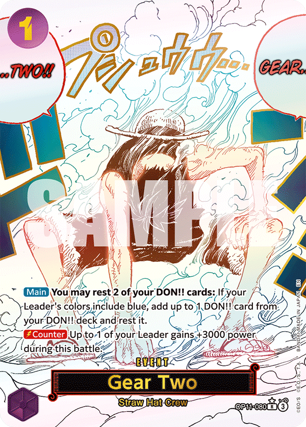 Gear Two (Alternate Art) OP11-080 One Piece card