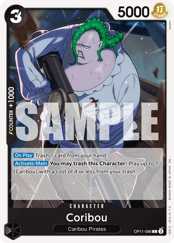 Coribou OP11-086 One Piece card
