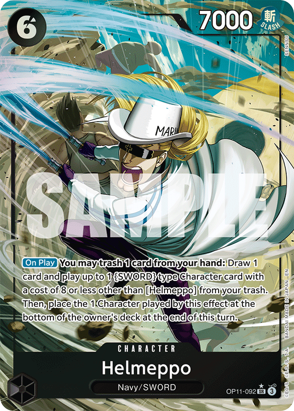 Helmeppo (Alternate Art) OP11-092 One Piece card