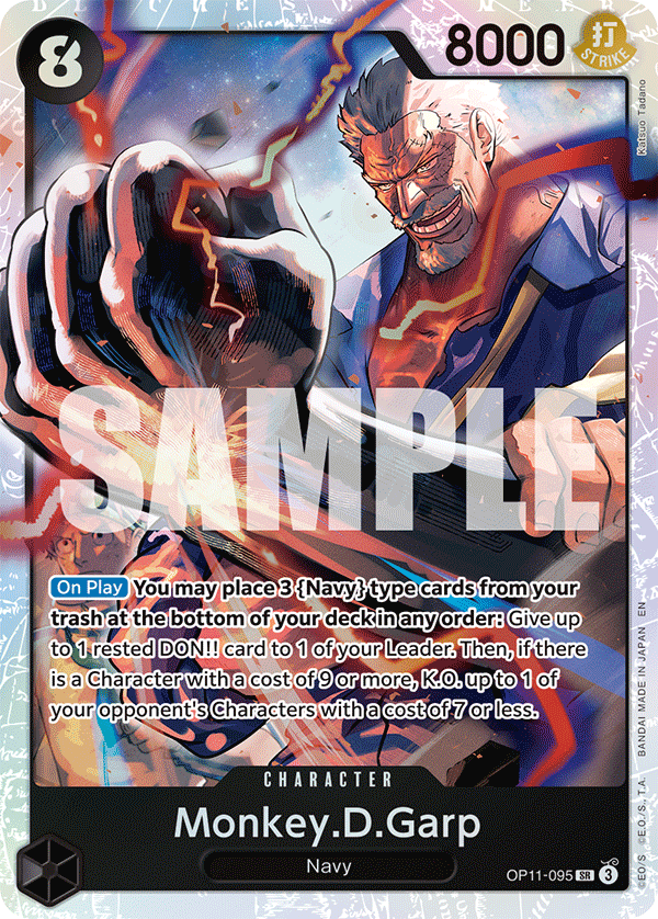 Monkey.D.Garp OP11-095 One Piece card
