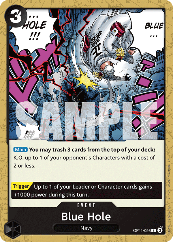 Blue Hole OP11-098 One Piece card