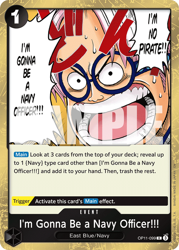 I'm Gonna Be a Navy Officer!!! OP11-099 One Piece card