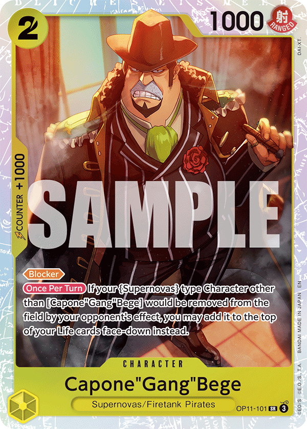 Capone"Gang"Bege (101) OP11-101 One Piece card