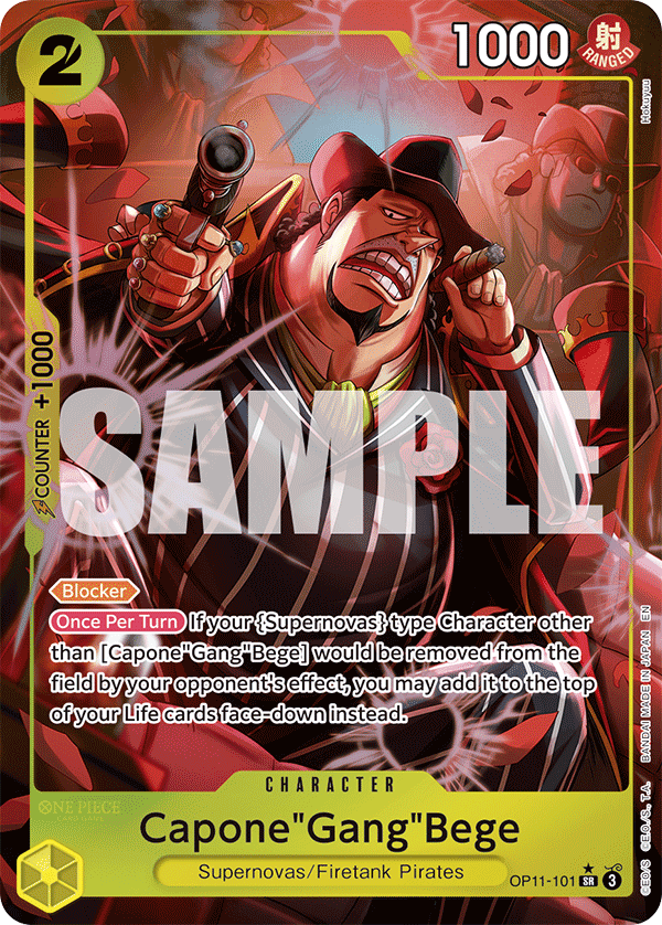 Capone"Gang"Bege (101) (Alternate Art) OP11-101 One Piece card