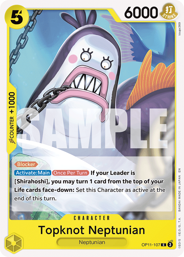 Topknot Neptunian OP11-107 One Piece card