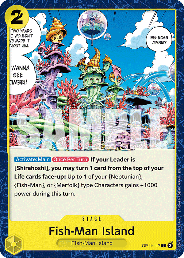 Fish-Man Island OP11-117 One Piece card