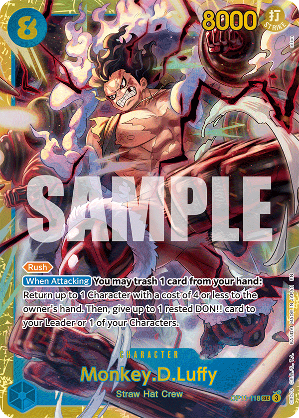 Monkey.D.Luffy (118) OP11-118 One Piece card