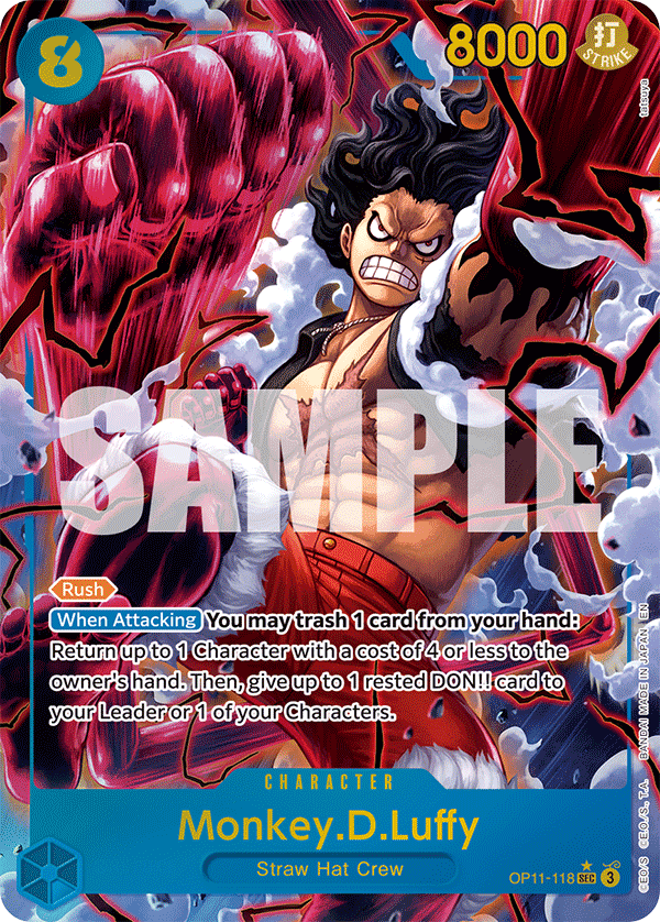 Monkey.D.Luffy (118) (Alternate Art) OP11-118 One Piece card