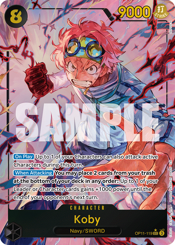 Koby (119) (Alternate Art) OP11-119 One Piece card