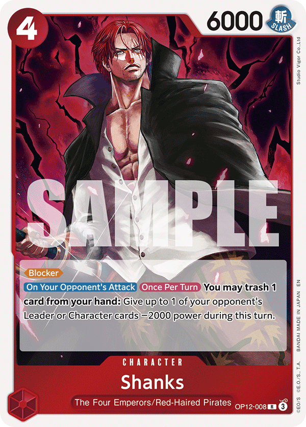 Shanks (008) OP12-008 One Piece card