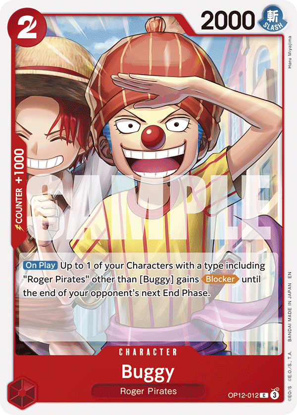 Buggy (012) OP12-012 One Piece card