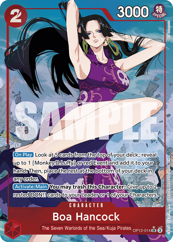 Boa Hancock (Alternate Art) OP12-014 One Piece card