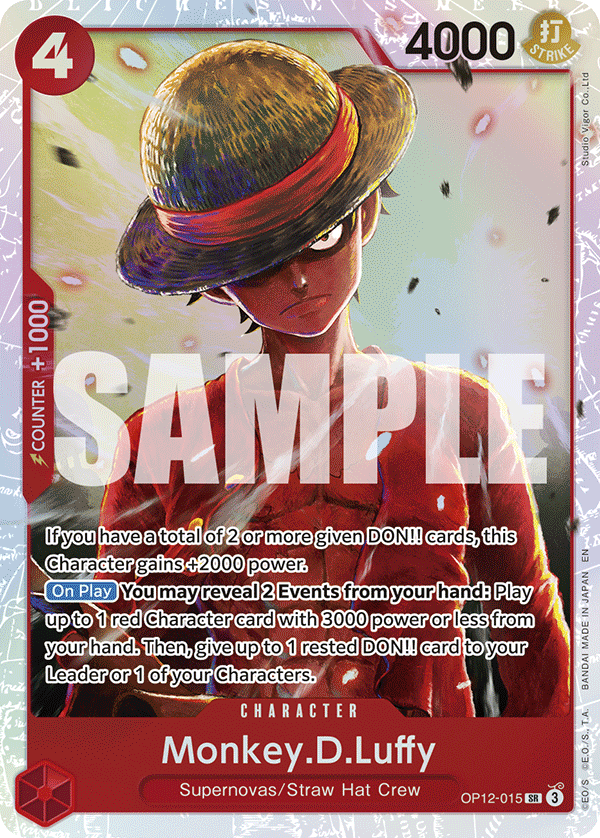 Monkey.D.Luffy OP12-015 One Piece card