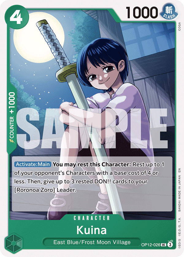 Kuina OP12-026 One Piece card