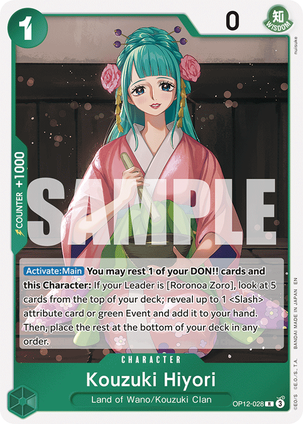 Kouzuki Hiyori OP12-028 One Piece card
