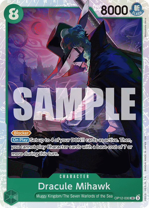 Dracule Mihawk OP12-030 One Piece card