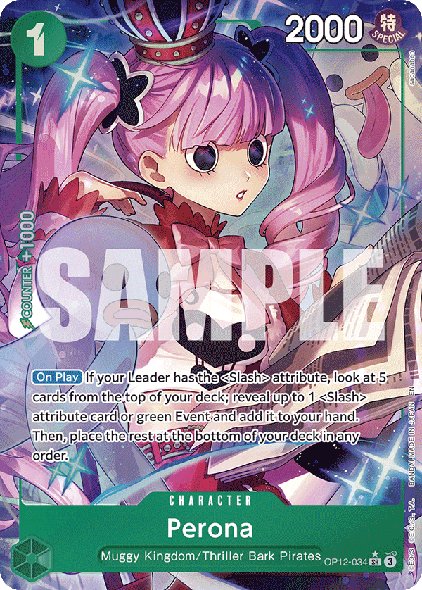 Perona (Alternate Art) OP12-034 One Piece card