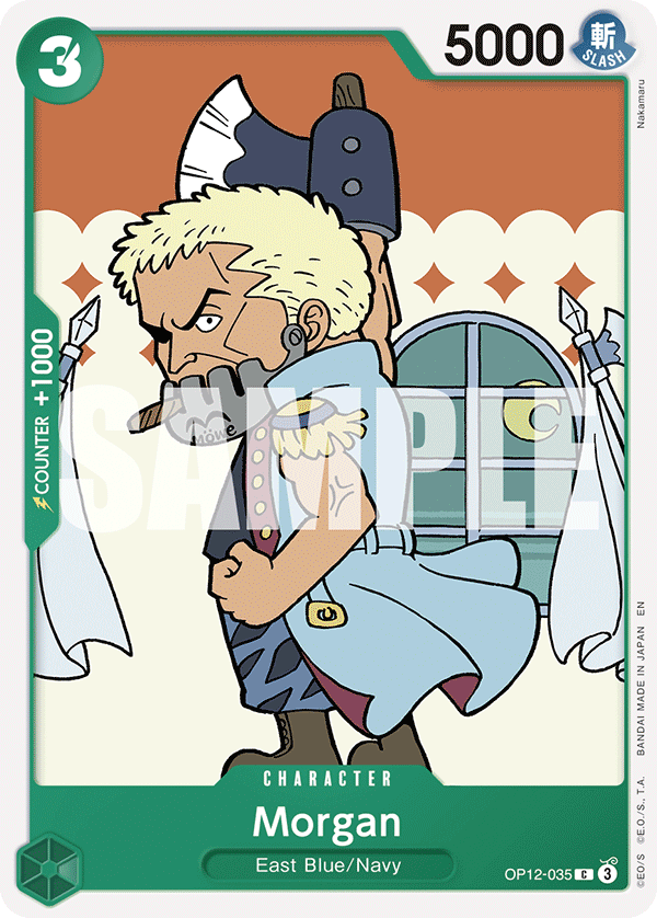 Morgan OP12-035 One Piece card