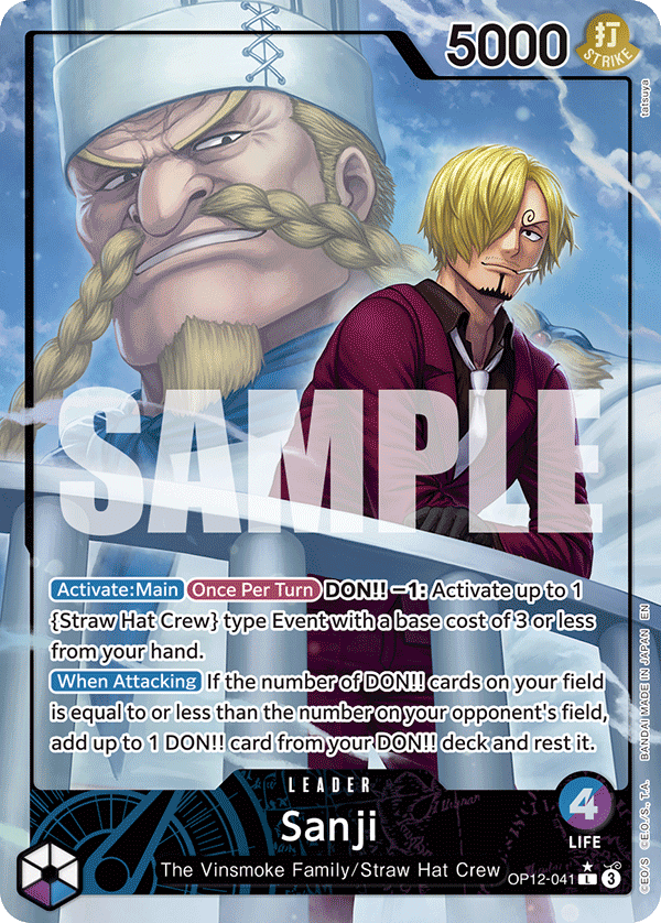 Sanji (041) (Alternate Art) OP12-041 One Piece card