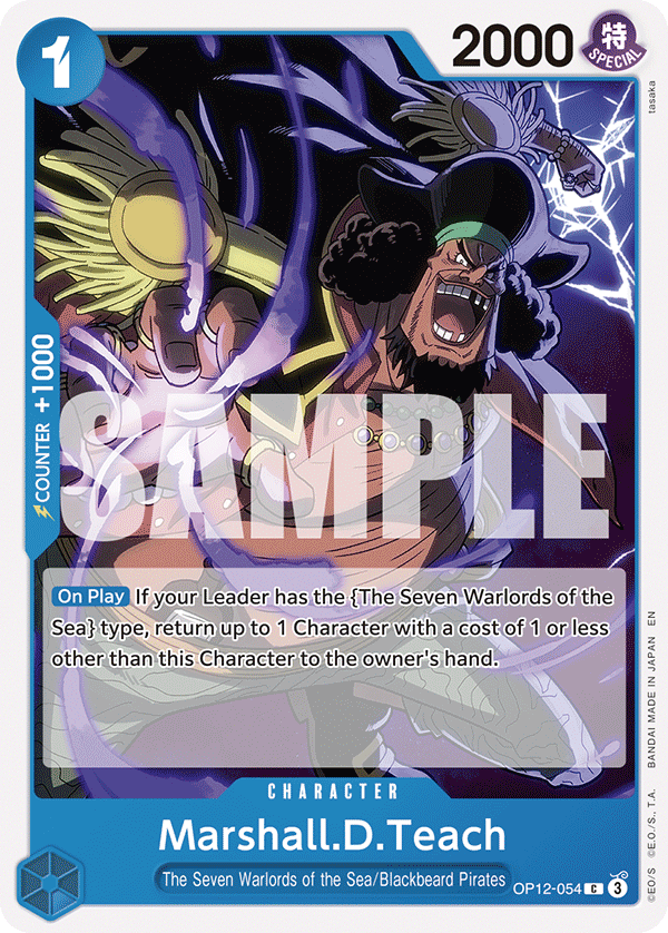 Marshall.D.Teach OP12-054 One Piece card