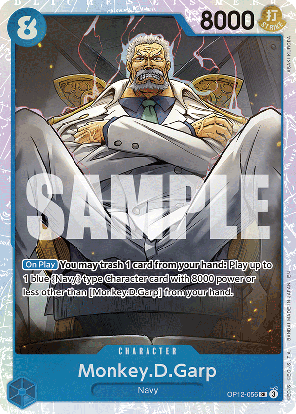 Monkey.D.Garp OP12-056 One Piece card