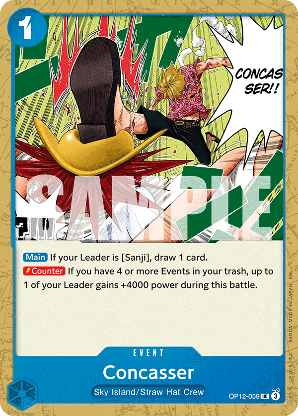 Concasser OP12-059 One Piece card