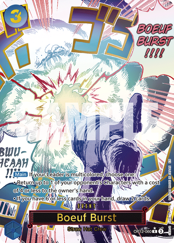 Boeuf Burst (Alternate Art) OP12-060 One Piece card