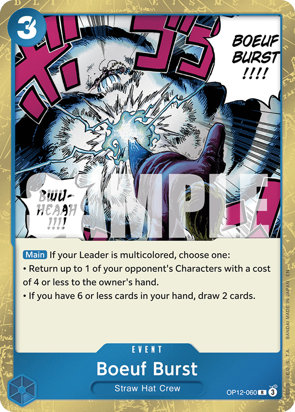 Boeuf Burst OP12-060 One Piece card