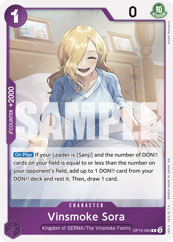 Vinsmoke Sora OP12-062 One Piece card