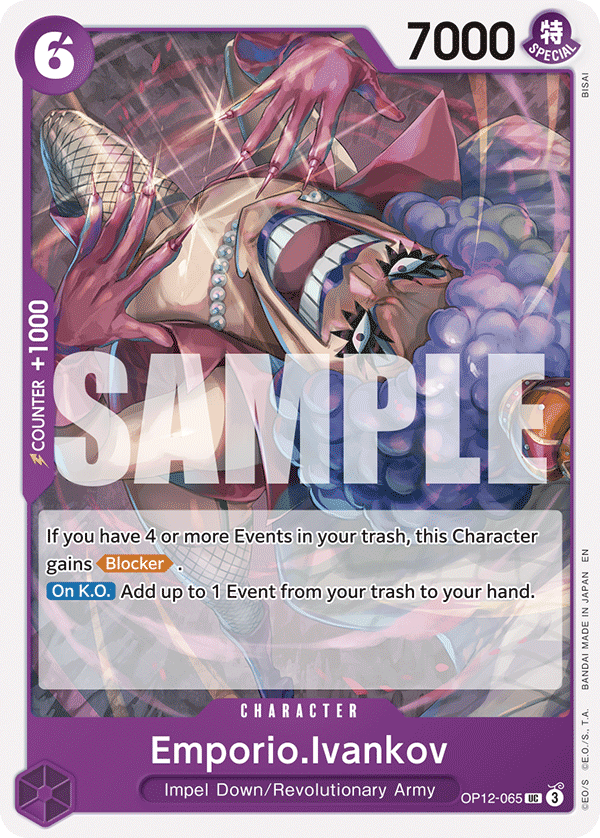 Emporio.Ivankov (065) OP12-065 One Piece card