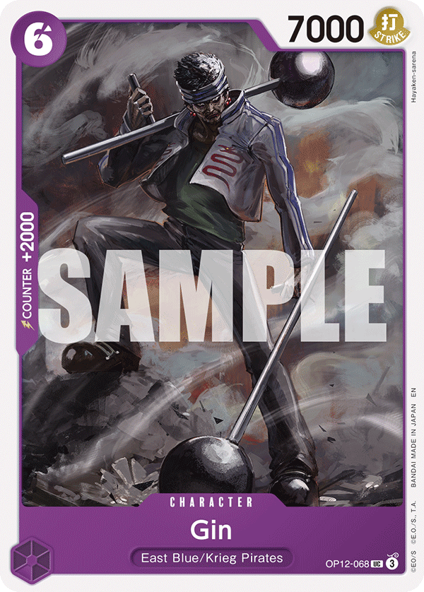 Gin OP12-068 One Piece card