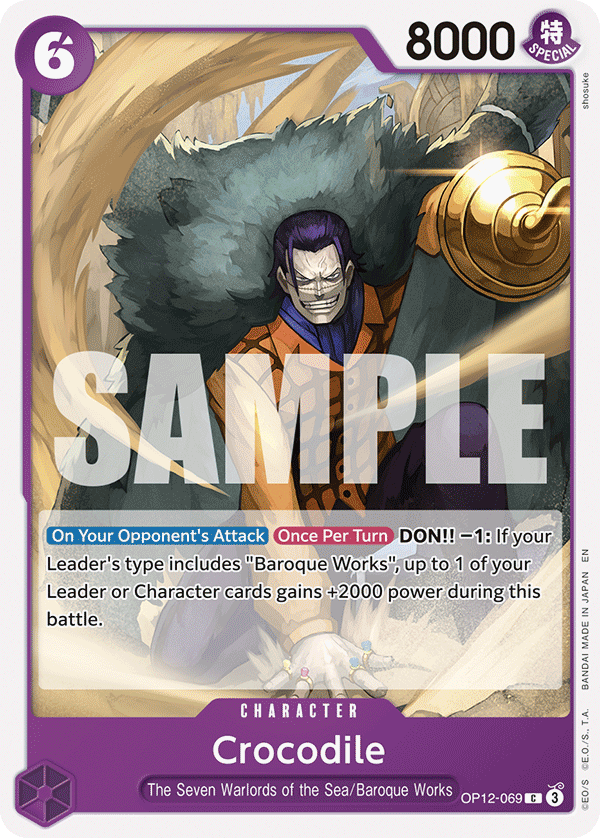 Crocodile OP12-069 One Piece card