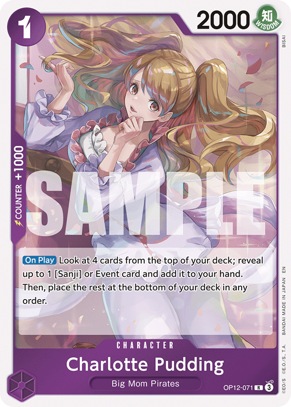 Charlotte Pudding OP12-071 One Piece card
