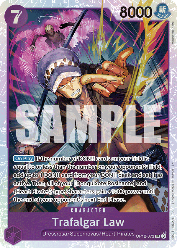 Trafalgar Law (073) OP12-073 One Piece card