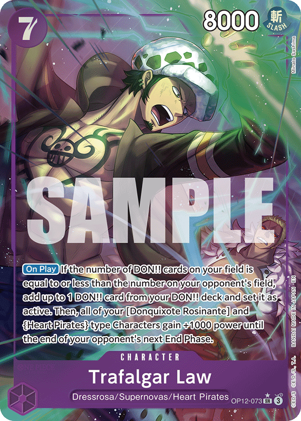 Trafalgar Law (073) (Alternate Art) OP12-073 One Piece card