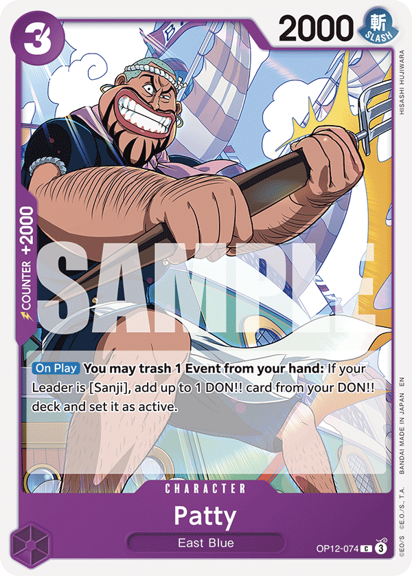 Patty OP12-074 One Piece card
