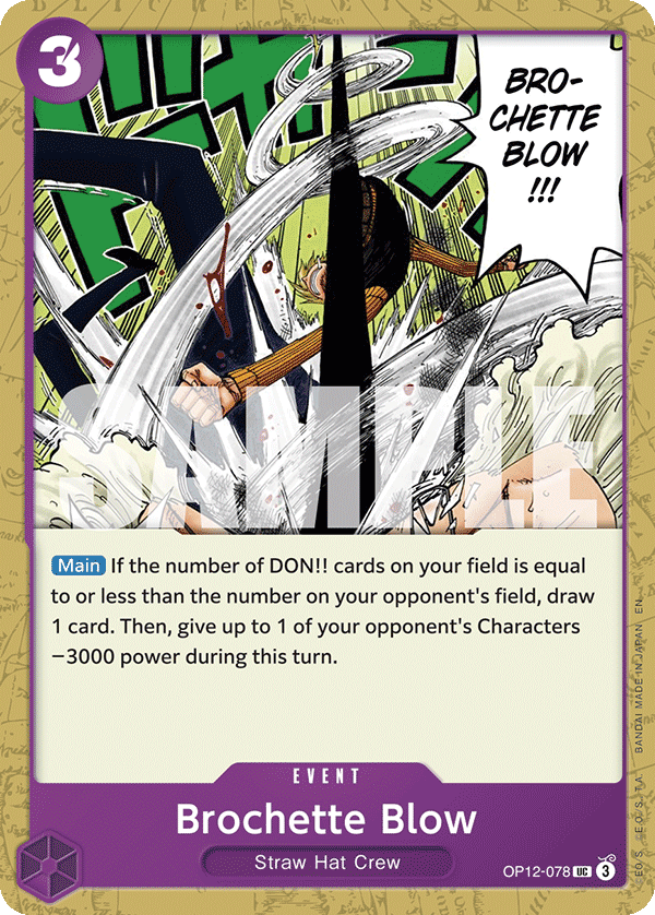 Brochette Blow OP12-078 One Piece card