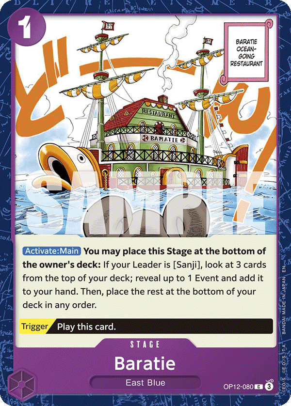 Baratie OP12-080 One Piece card