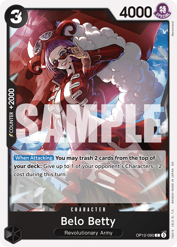 Belo Betty OP12-090 One Piece card