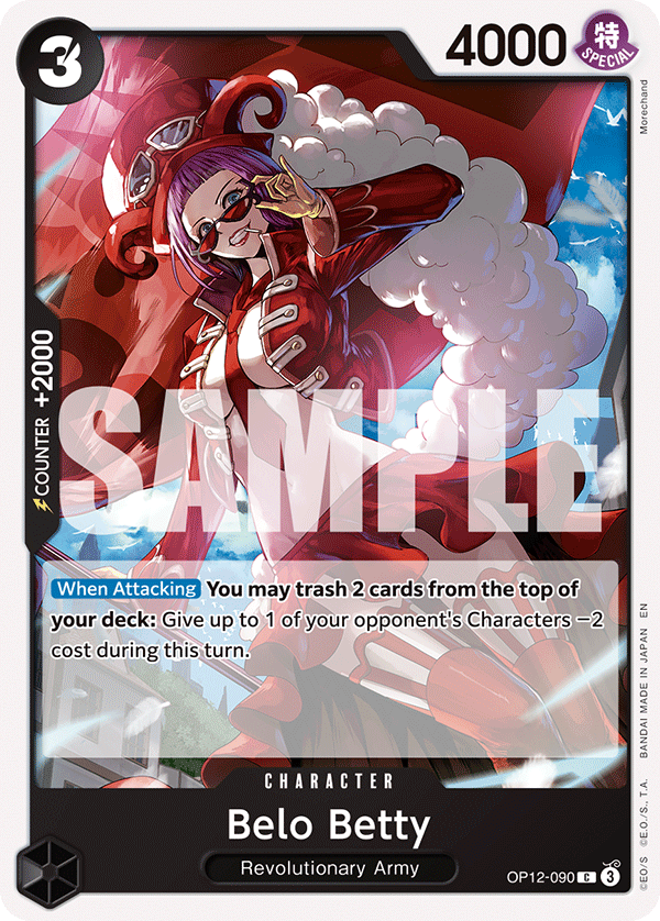 Belo Betty OP12-090 One Piece card
