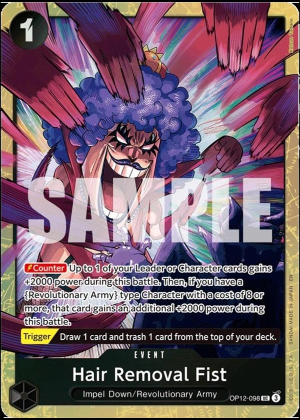 Hair Removal Fist (Premium Card Collection -Best Selection Vol. 5-) OP12-098 One Piece card