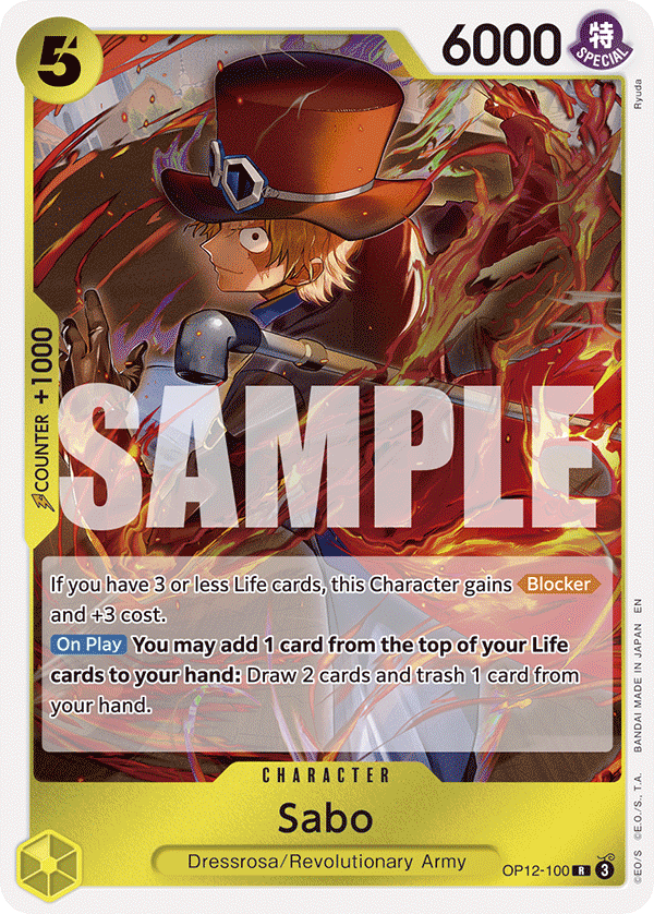Sabo OP12-100 One Piece card